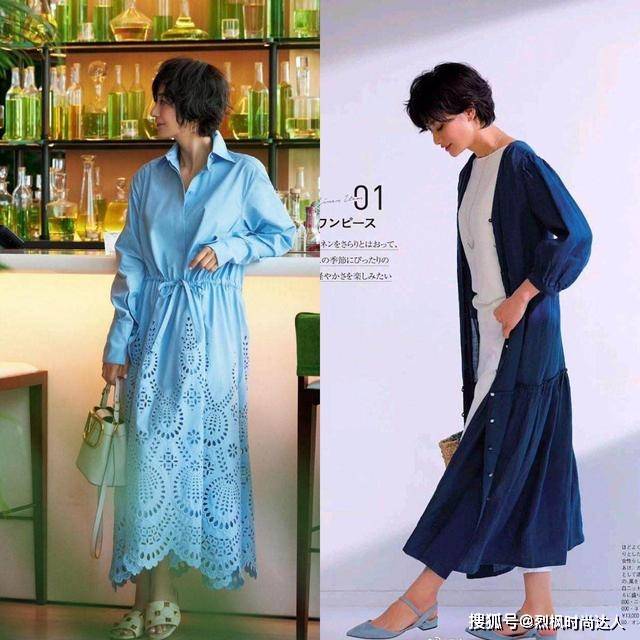 颜色 日本主妇的时尚感真强,50岁大妈穿出30岁的感觉,很值得借鉴