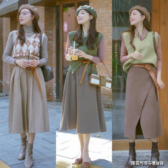 身长 入秋后,穿“半身长裙”很优雅,但要搭对了上衣、鞋子才会更时髦