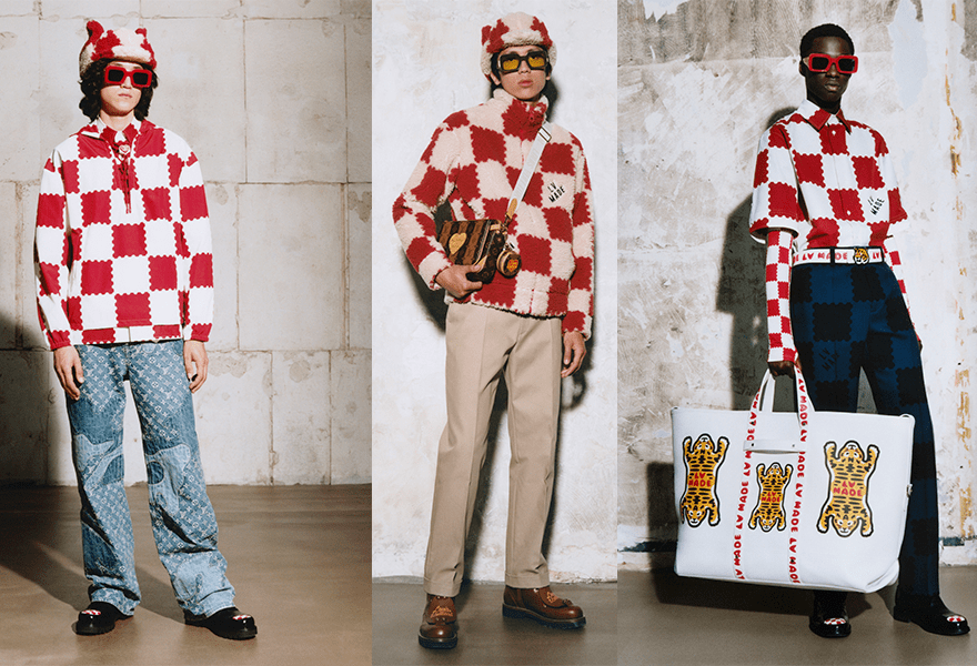 图形化 Louis Vuitton 2022 MENSWEAR，这个春季没有了图形化外观，轮廓更为直观经典