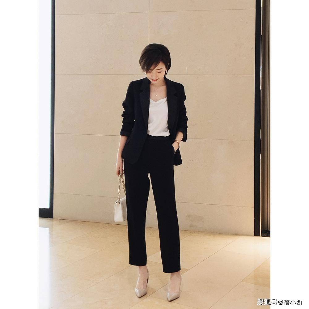 黑色 秋季上班怎么穿才优雅?从色彩挑款到搭配,好看的都帮你选好了
