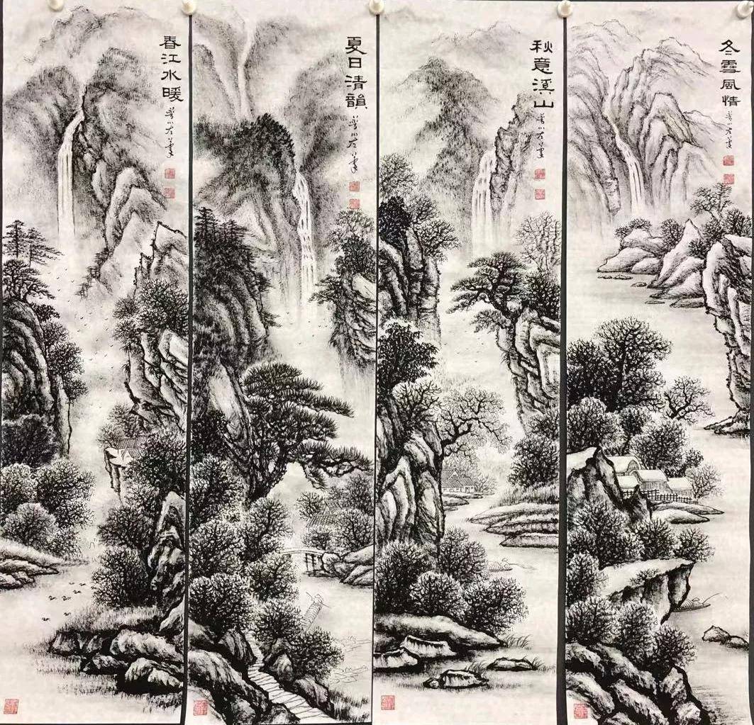 焦墨是笔法精纯极致的表达,历代画家视为画道上的险绝.