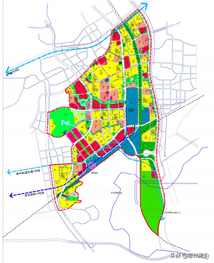 惠州市惠陽區淡水南站新城片區(dsnz)控制性詳細規劃當前,惠陽南站