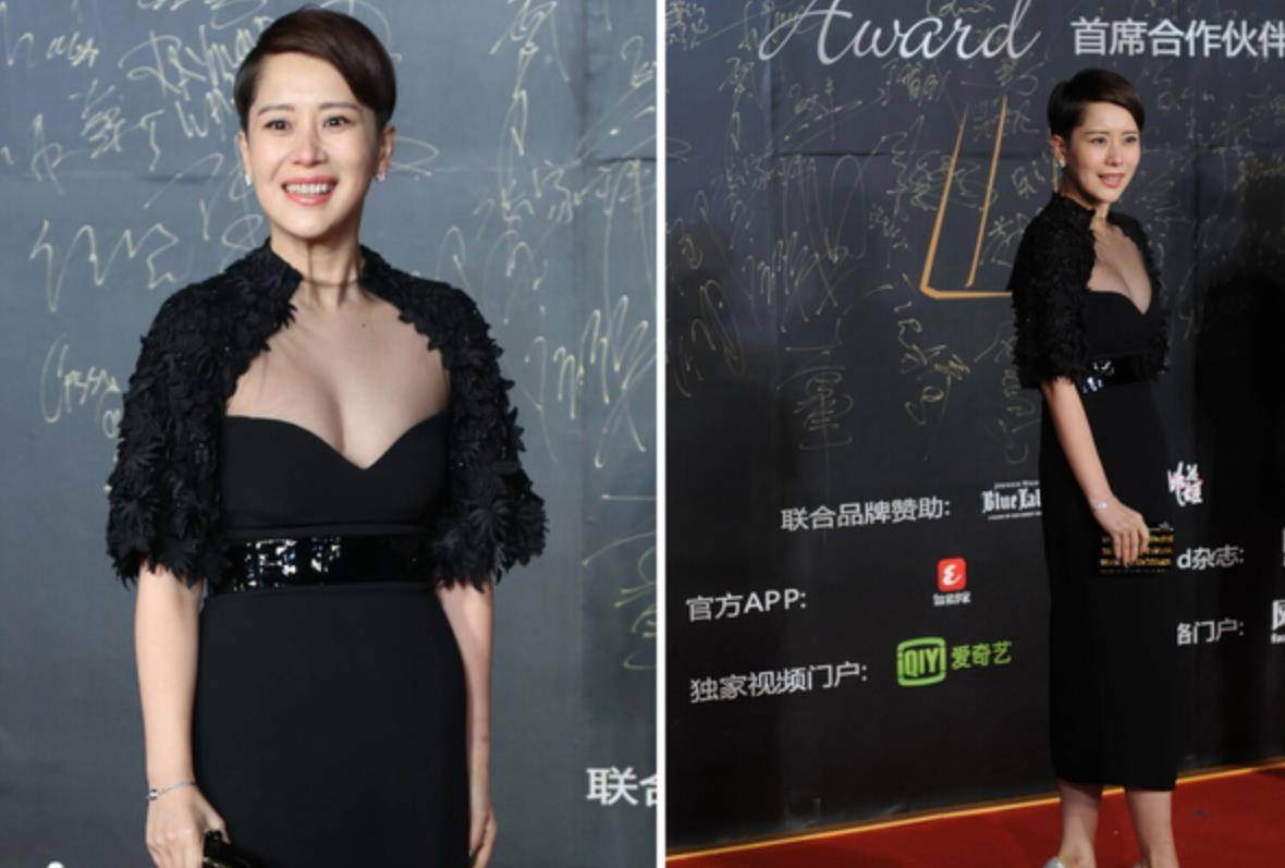 增加了 44岁海清还风韵犹存，穿法式长裙显曼妙身材，丝毫不输圈内小花