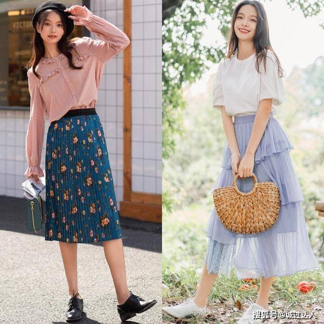 身材 百褶半裙穿搭很优雅！甜美俏皮很时髦，让你轻松成为街上的焦点