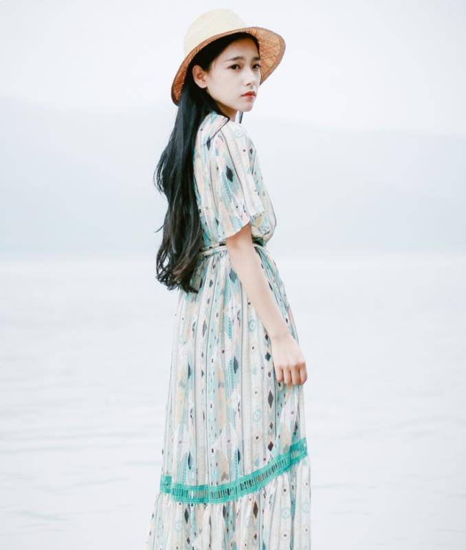 中长 文艺森系装，夏日最清凉
