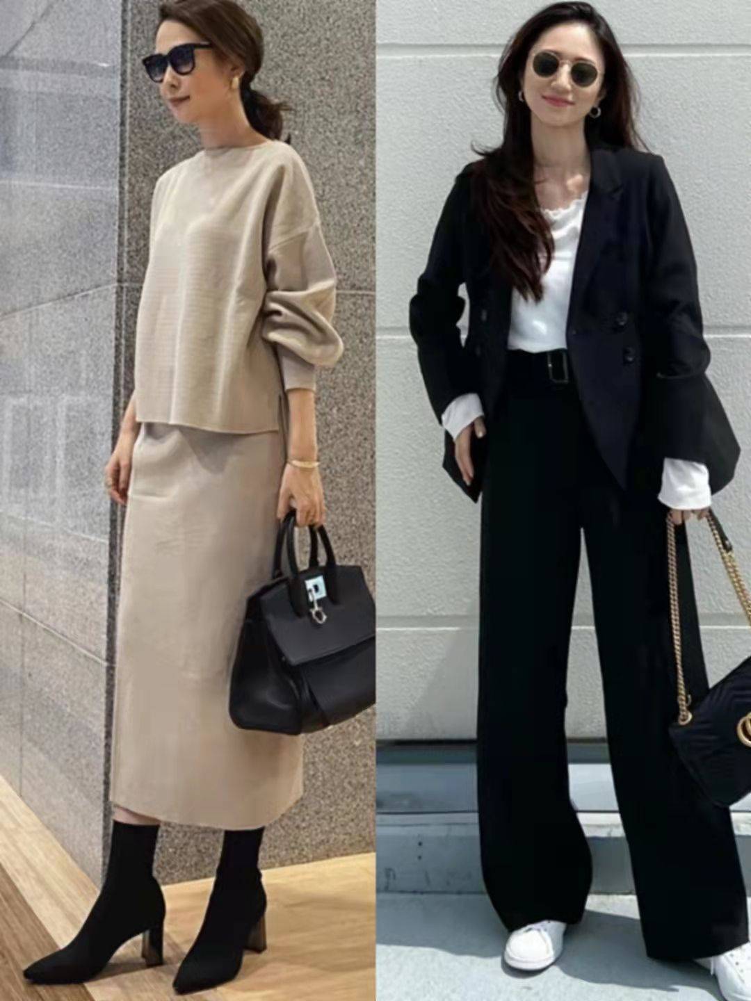 中性 日本证那穿搭分享：30-50+女性穿搭更加精致大方，高品质值得借鉴