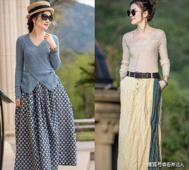 毛衣 秋天“半身裙”别着急收起来！这么搭配好优雅，温柔有女人味