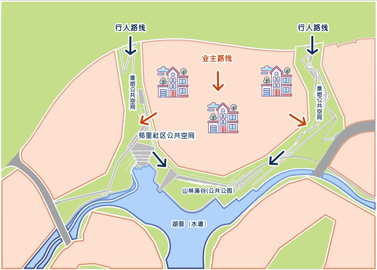 广州麓湖公园平面图图片