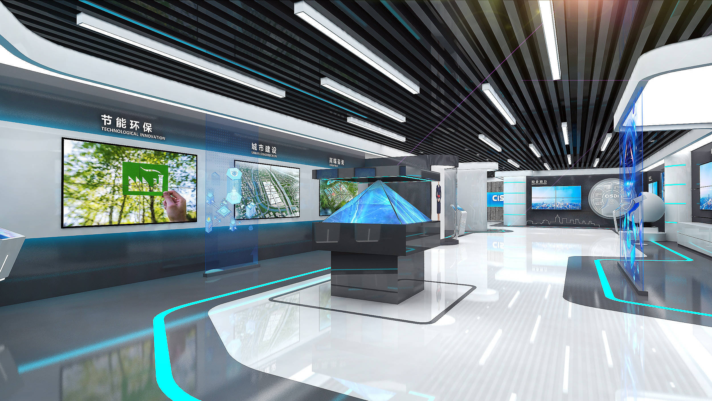 展厅灯光设计怎么才能达到光照效果_模式