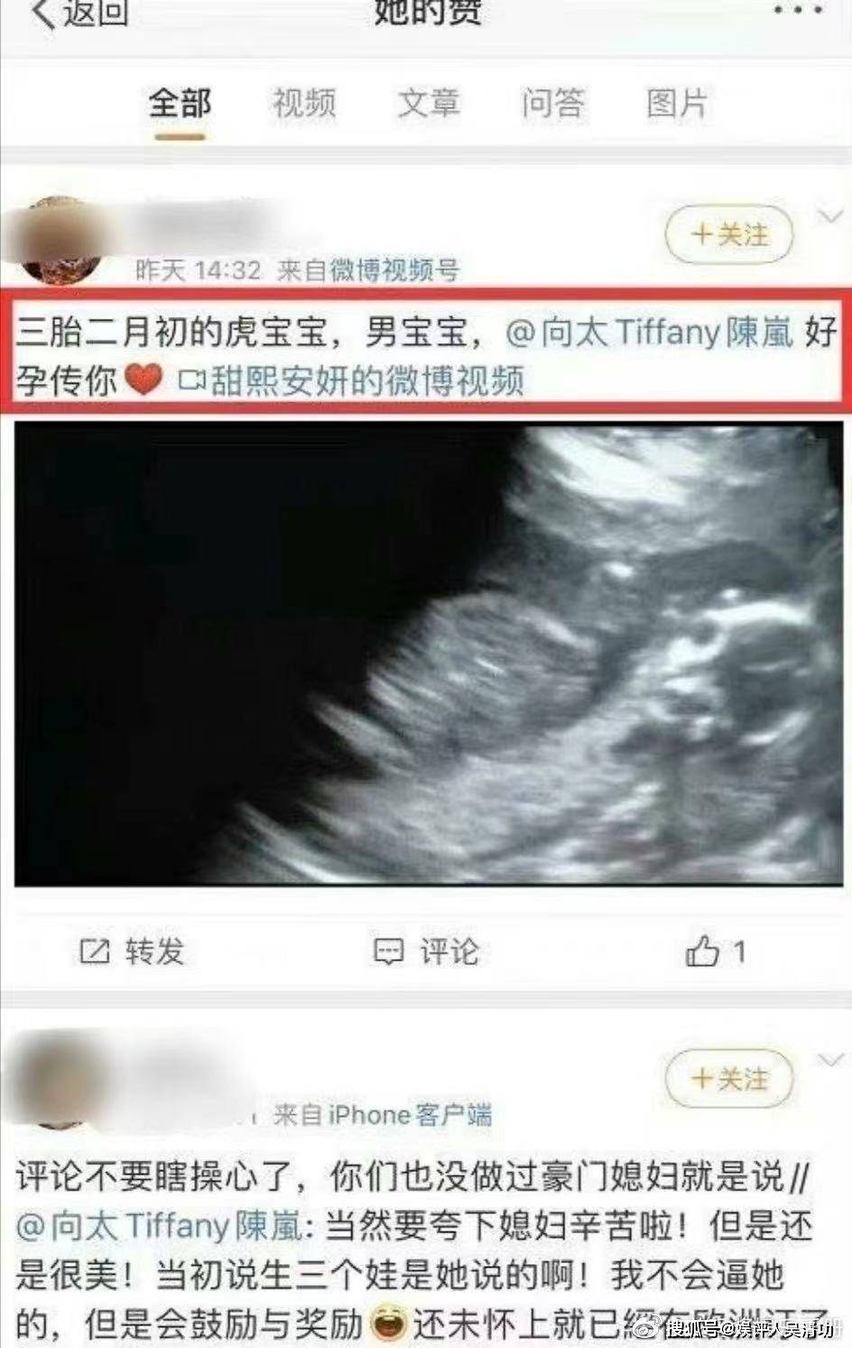 郭碧婷|向太多次点赞与“生子秘诀”有关的微博，希望郭碧婷二胎生儿子？