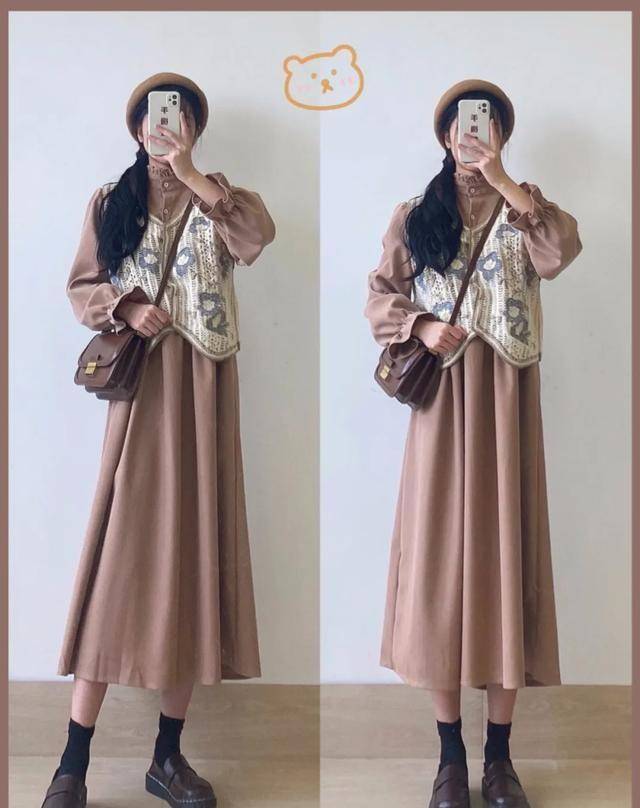 进行 秋天的正确打开方式是马甲，多种搭配方法啊，时髦又温柔！