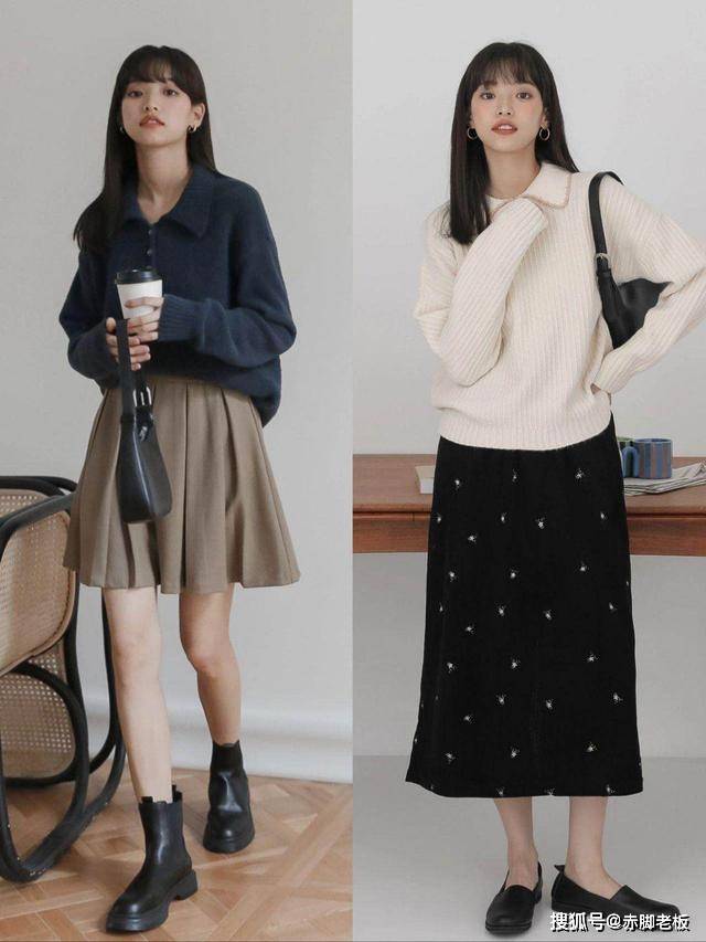 颜色 别低估了“半裙”的美！降温以后多备几条，好看又好穿