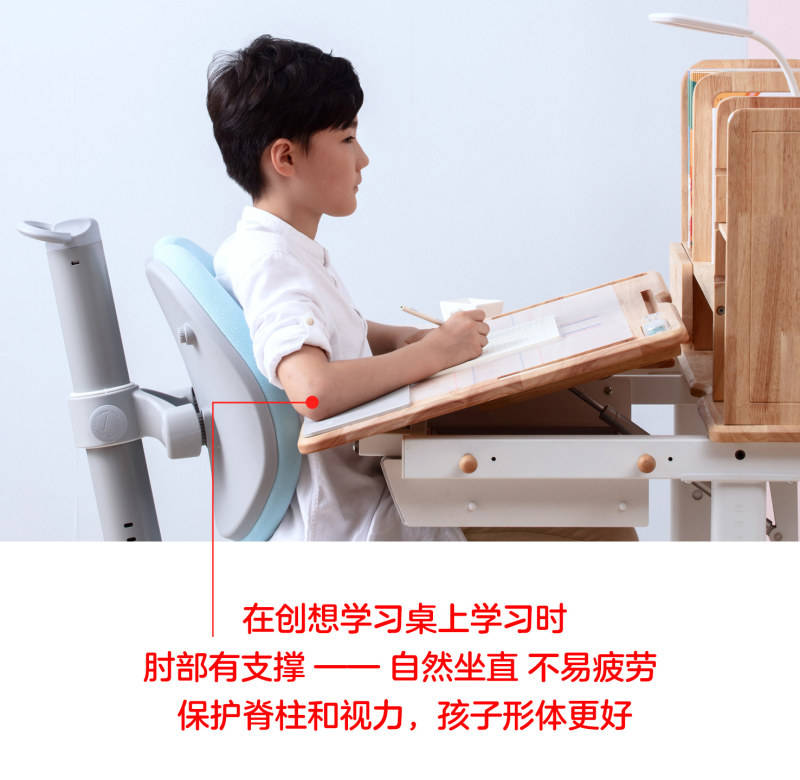 作业|学习桌之父告诉你：如何让孩子不再趴着写字——防趴防驼防近视的创想学习桌