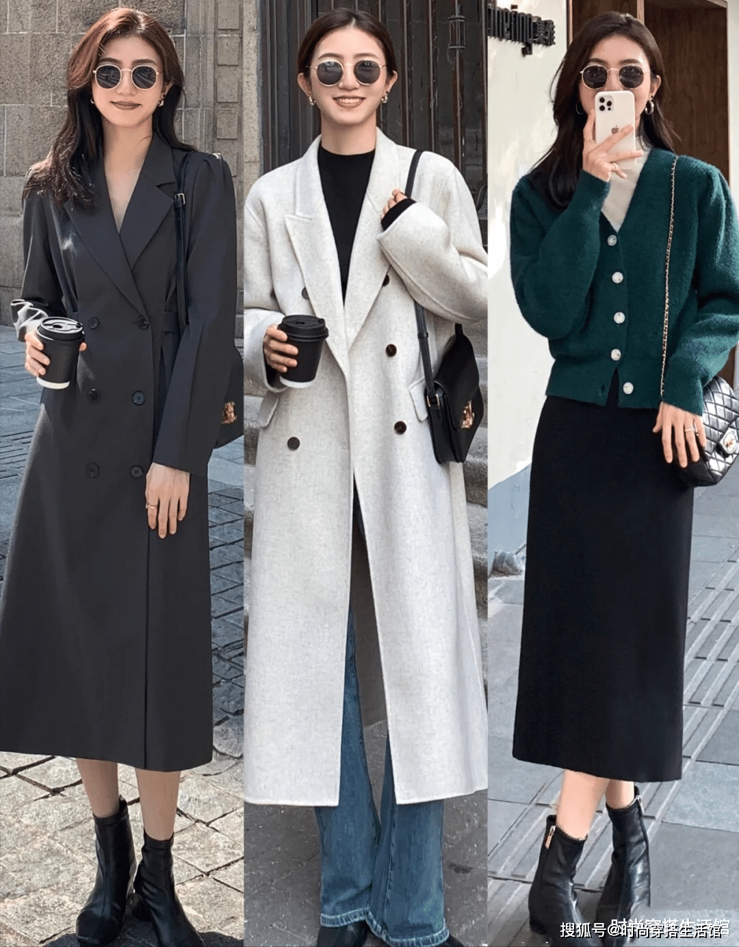 长度 秋冬多穿这3条连衣裙,时髦显瘦又气质,配大衣棉服穿就很美