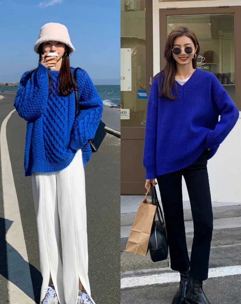 黑色 秋冬毛衣穿搭少不了，掌握搭配小技巧，时尚保暖不显老