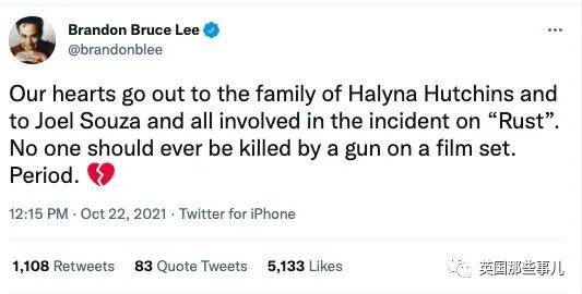 了真|电影道具枪里被装了真子弹!美国老牌演员片场意外走火,一死一伤!