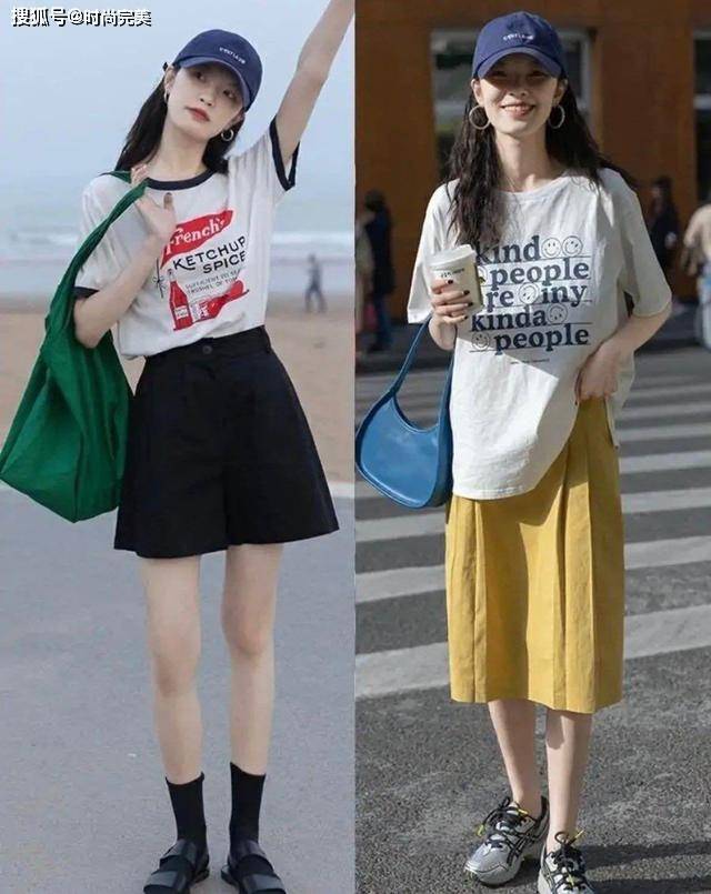 夏天 很适合职场女人的穿搭：长上衣+半身裙，时髦优雅，还很显高级