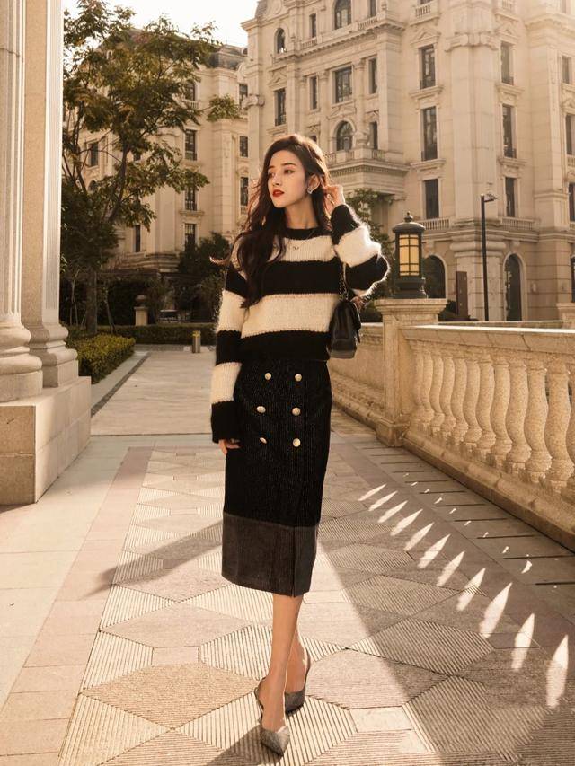 条纹 10度到18度穿什么衣服?几组好看的搭配,你也可以来试试