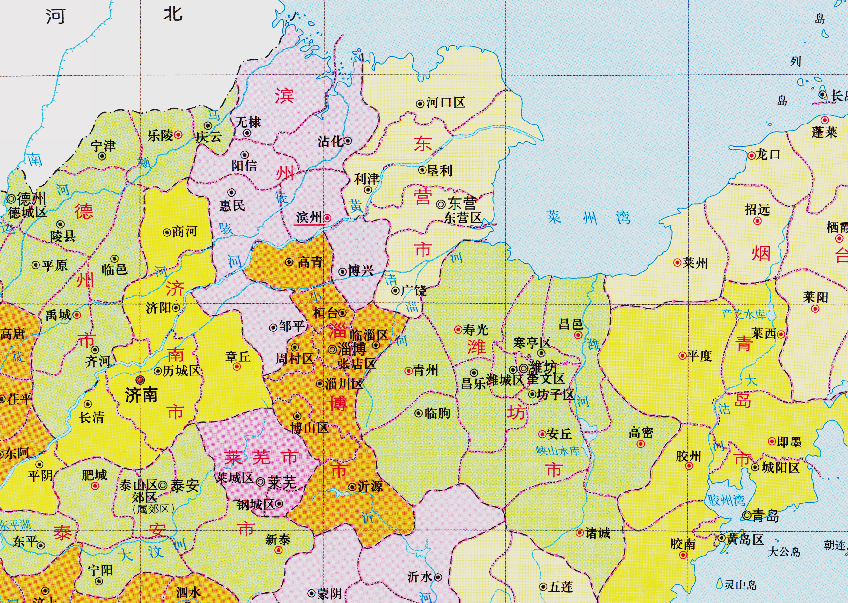 原創山東省的區劃調整16個地級市之一東營市為何有5個區縣