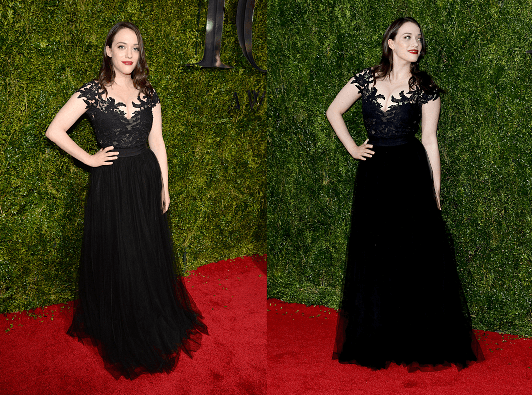 原创破产姐妹中的max真自信微胖身材穿黑裙成熟女人味更浓了