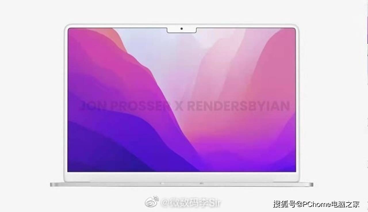 设计|新款MacBook Air渲染图曝光 延续刘海屏设计搭载M2芯片