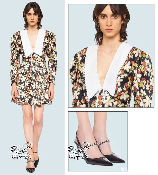 长发 同一件衣服的选择！宣美与NANA（林珍娜），365万韩元花纹连衣裙