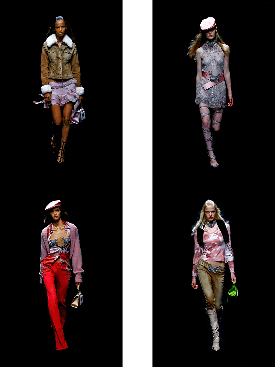 视觉 Blumarine 2021秋冬,虽然不太暴露,不过还是更多了一些怀旧与性感