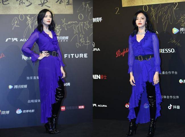 黑色 当姚晨走起了“气质路线”，才明白什么叫大佬气质，干练又有范