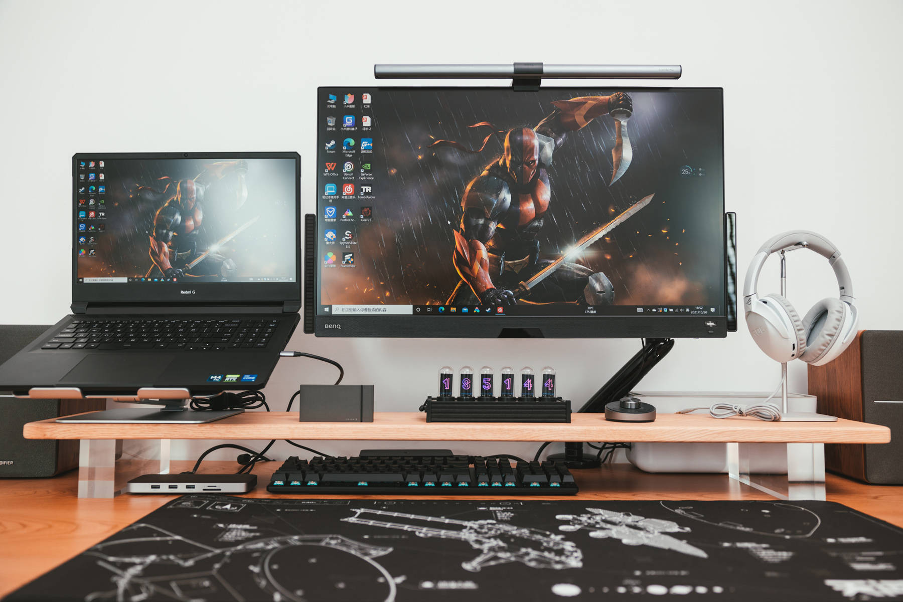 以游戏本为核心1平米宅男快乐游戏桌组建指南