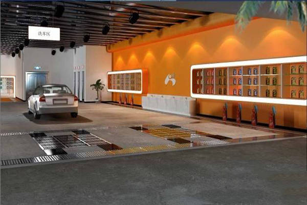 汽车美容服务店铺装修设计流程及效果图