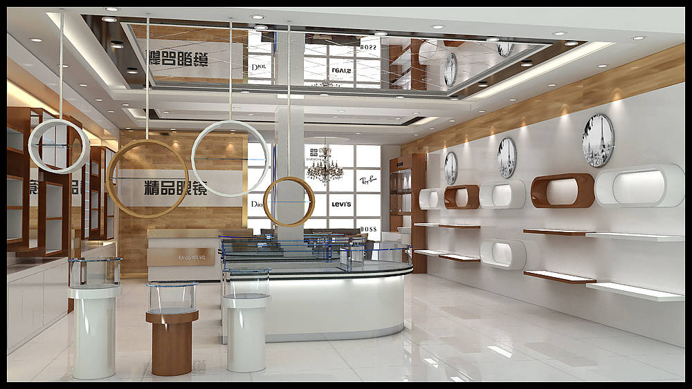 眼镜店装修效果图怎么看？从一张图读懂专业眼镜店的空间逻辑