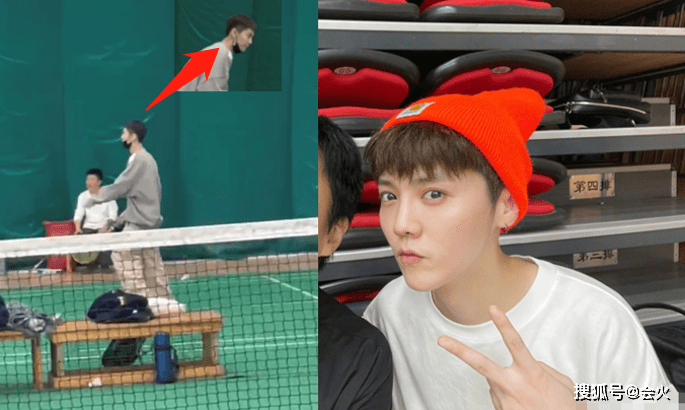 方换关晓彤鹿晗罕见合体！素颜出门打羽毛球，女方大长腿男方换新发型