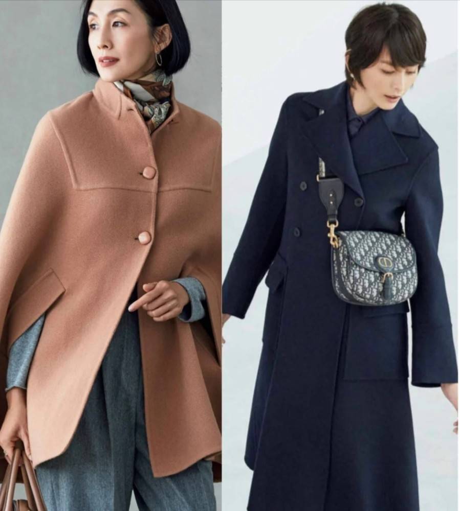 样式 50岁女人最美的冬日大衣穿搭！简单的款式色彩低调，照样精致优雅