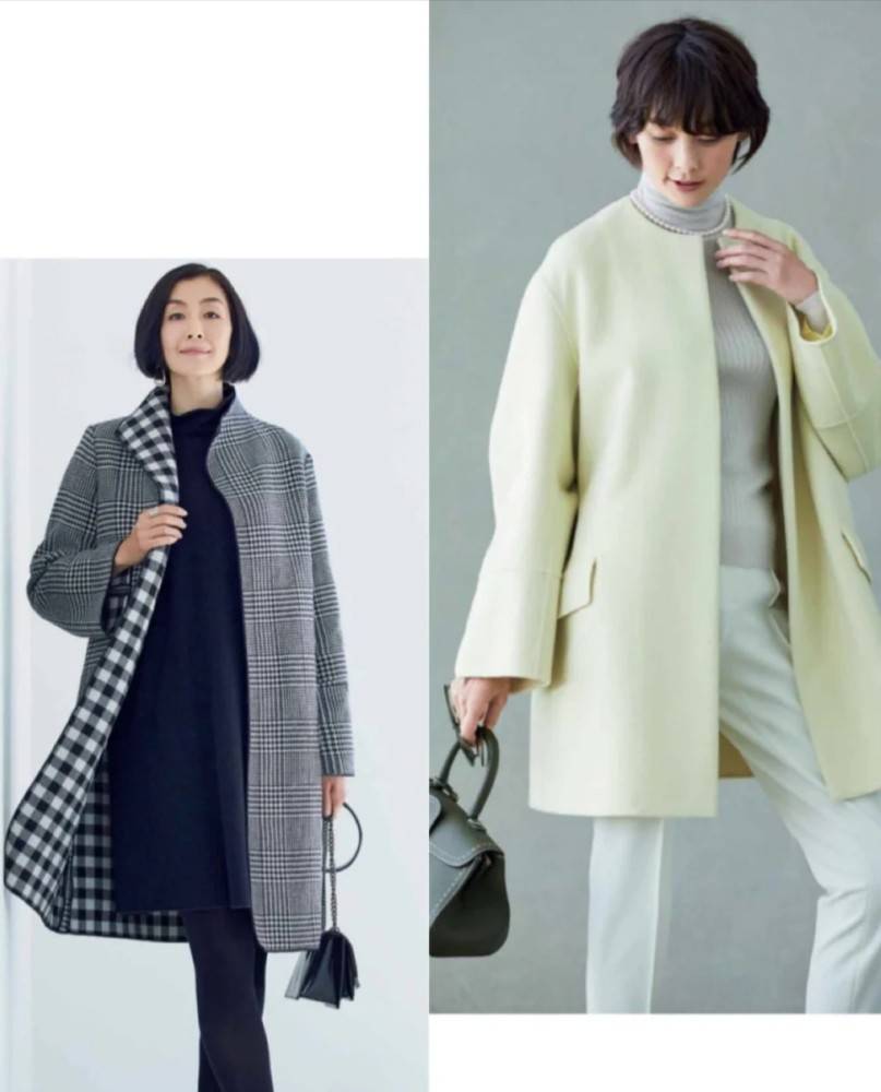 样式 50岁女人最美的冬日大衣穿搭！简单的款式色彩低调，照样精致优雅