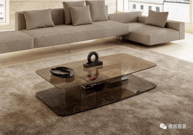 sideboard今年lago的客厅新系列可谓惊喜连连,宛若悬空的玻璃电视柜