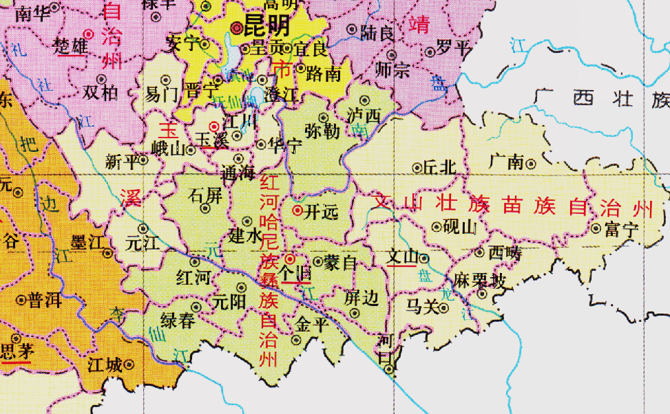 原創雲南省的區劃調整8個自治州之一紅河州為何有13個縣