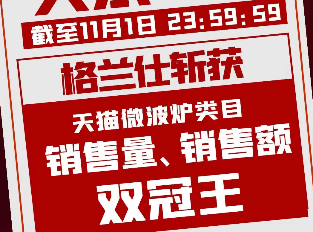 品类|双11以“好产品、真场景”引爆市场，格兰仕为何能拿下“双冠王”？