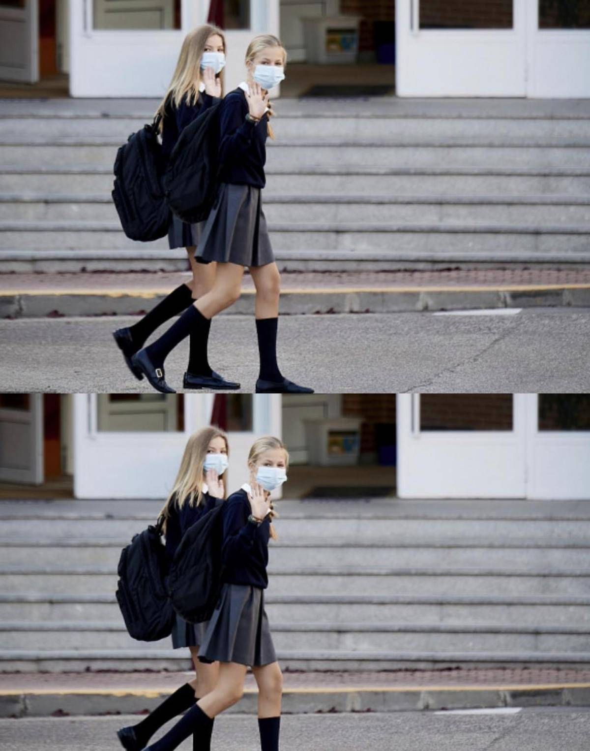 王储 西班牙王室穿衣也朴素，女王储穿背心短裤出门，和普通小孩没区别