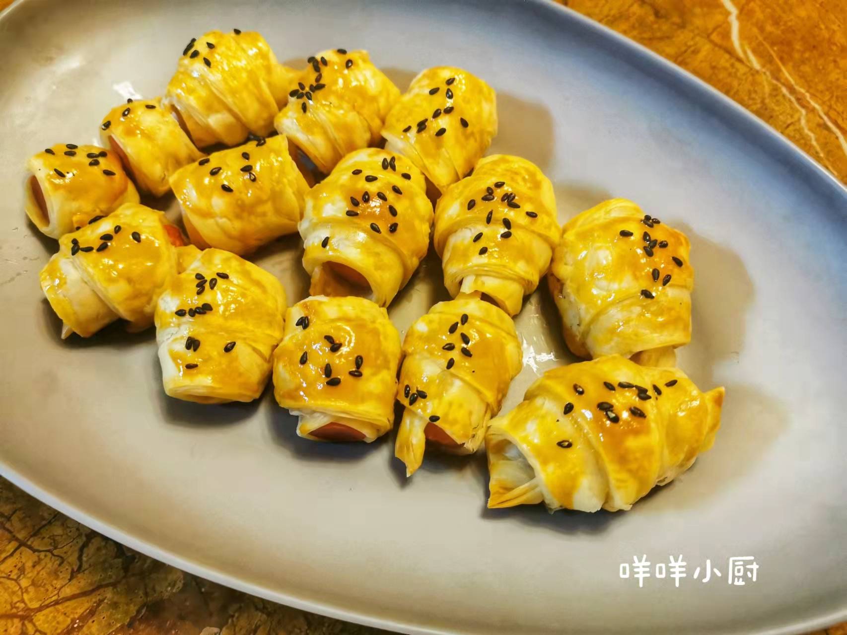 面的|无需揉面的迷你可颂,酥脆鲜香,看过的都会做了,喜欢的看过来