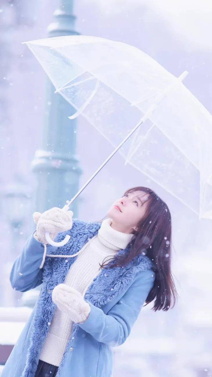 雪地女明星初雪拍照秘籍，我全都有