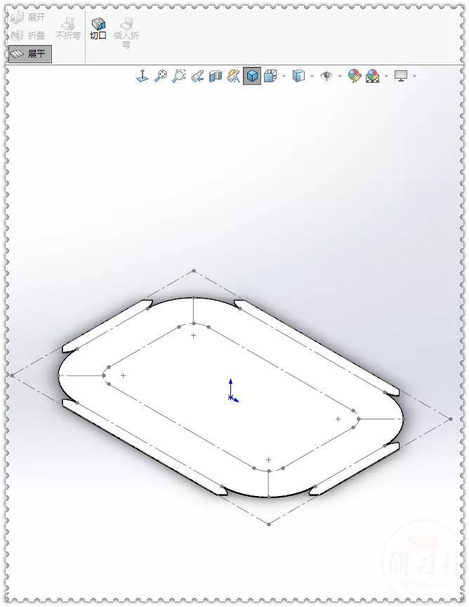 solidworks展開鈑金圓角的第三種畫法