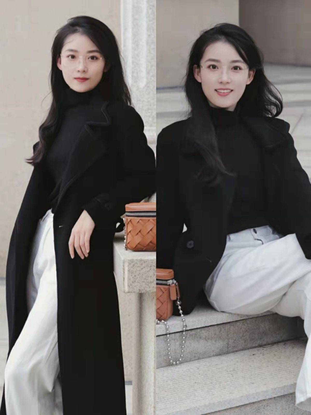 颜色 25-30岁轻熟的小姐姐:大衣配黑白与分层穿搭突显独特魅力与韵味