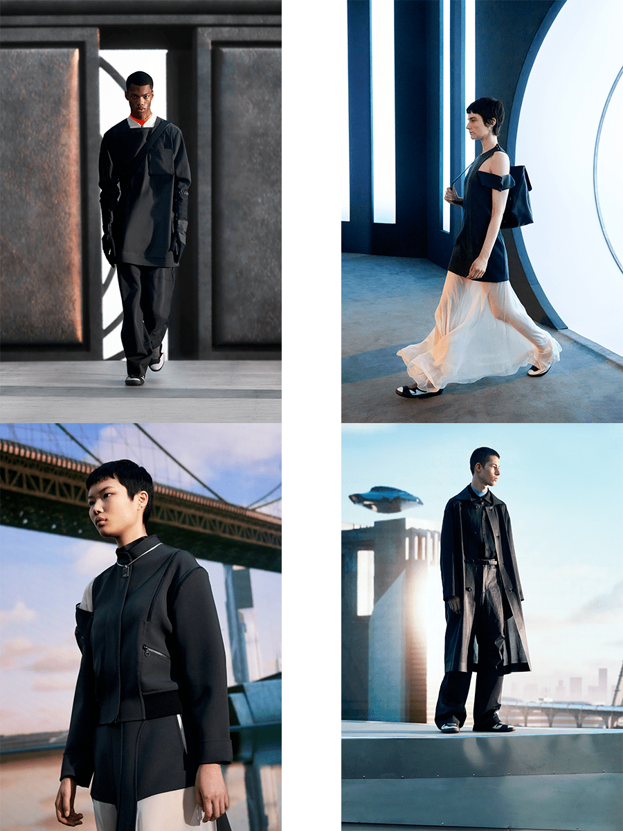 黑色 Salvatore Ferragamo 2021秋冬，未来的中性美感，休闲奢华的高档