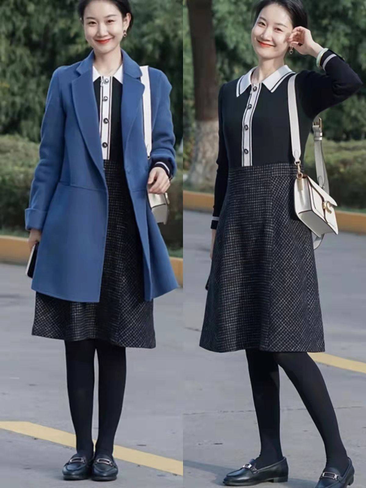 大腿 终于找到适合梨型身材的穿搭公式了，不露脚踝不露腿，保暖又显瘦