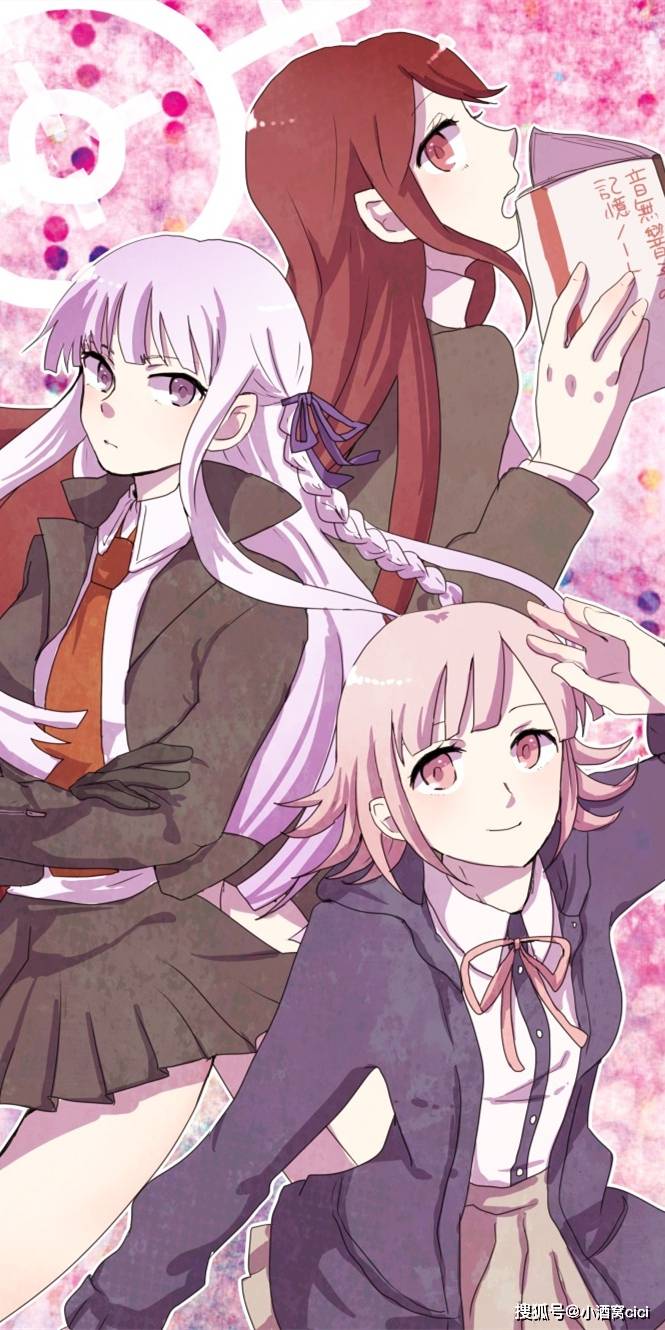 弹丸论破 音无凉子和其他角色的奇怪组合 动漫全面屏壁纸 全网搜