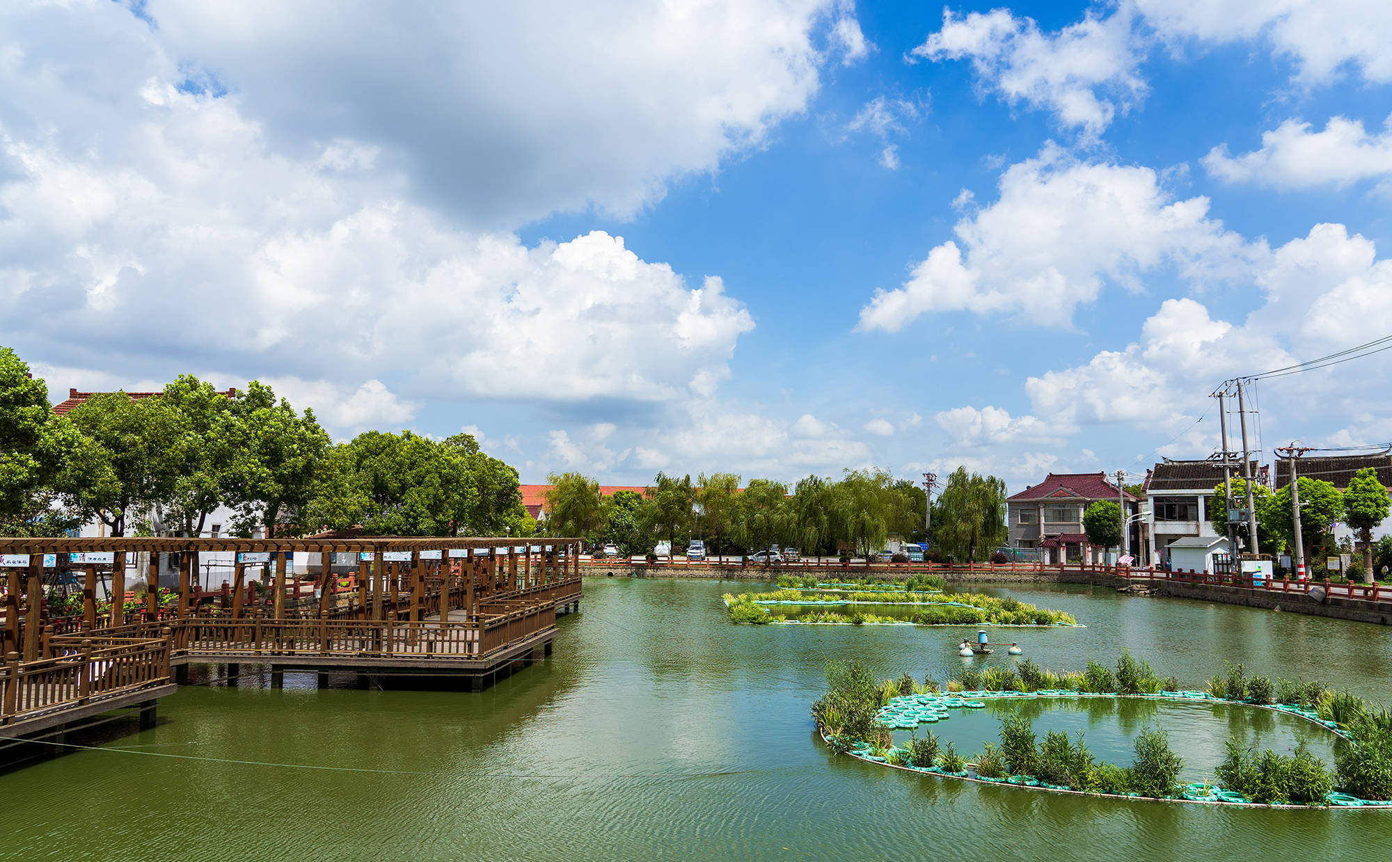 蘇州北橋以藍天碧水淨土行動塑高顏值生態花園