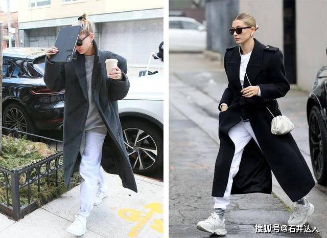 运动服 海莉亲自示范，如何利用3个简单技巧，把运动服穿出街头时尚感