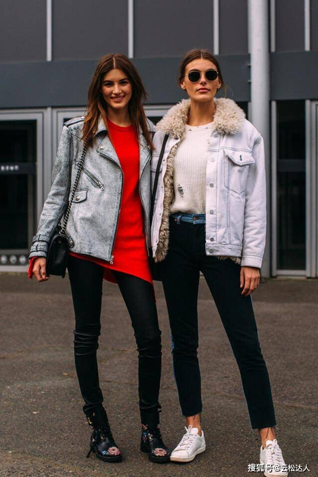 牛仔服 “外套+毛领”，冬季这么选，时髦与温暖可以兼得