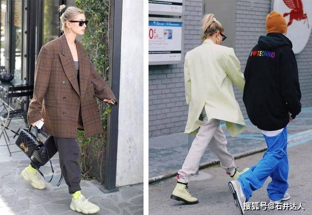 运动服 海莉亲自示范，如何利用3个简单技巧，把运动服穿出街头时尚感