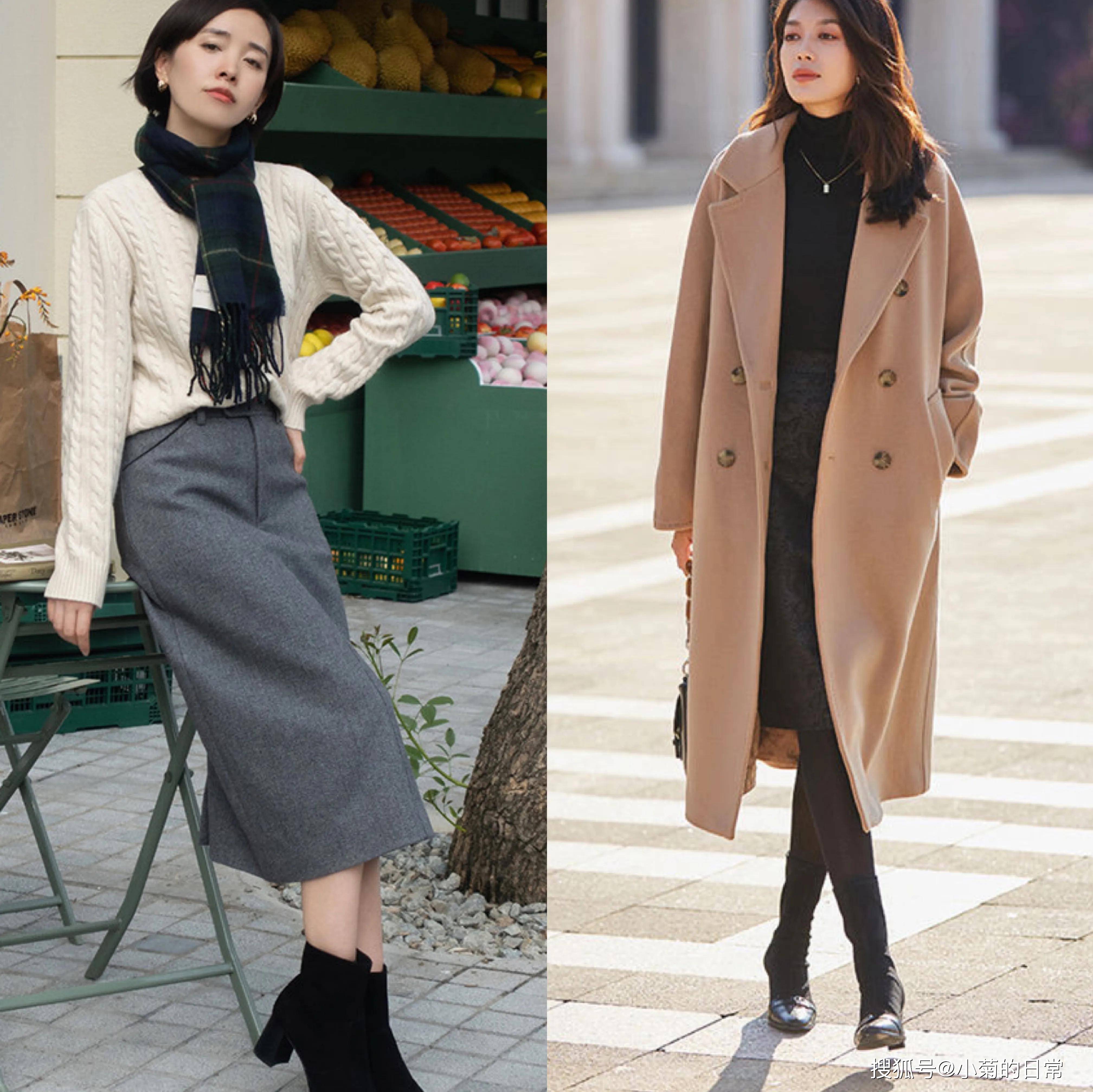 显得 这才是冬天最美的穿搭方式，“塞不塞裤腰”都漂亮，值得借鉴